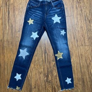 Jeans size 6 with Handpainted STARS